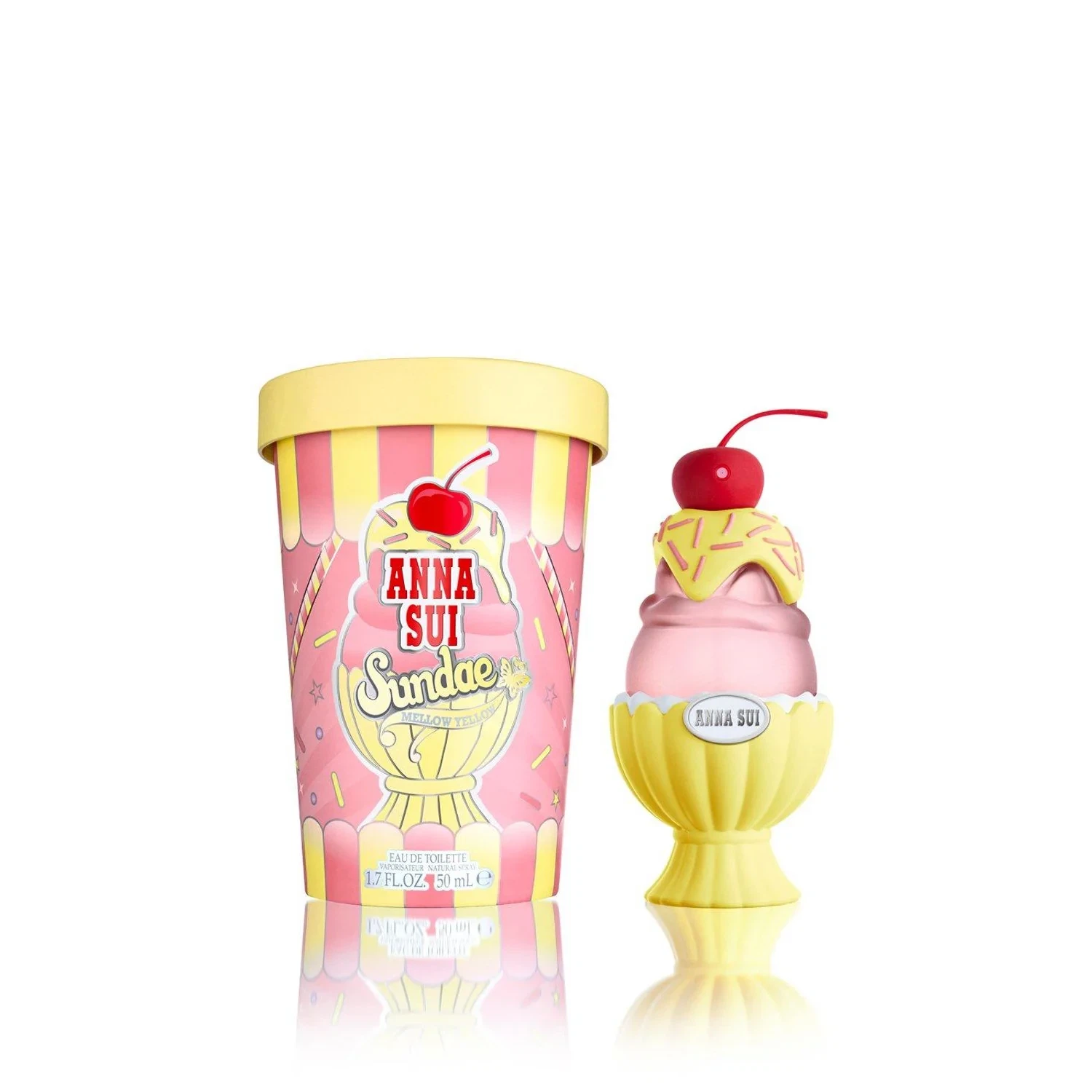 Anna Sui Sundae Mellow Yellow manufacturer bottle, linked from the supplied product catalogue.
