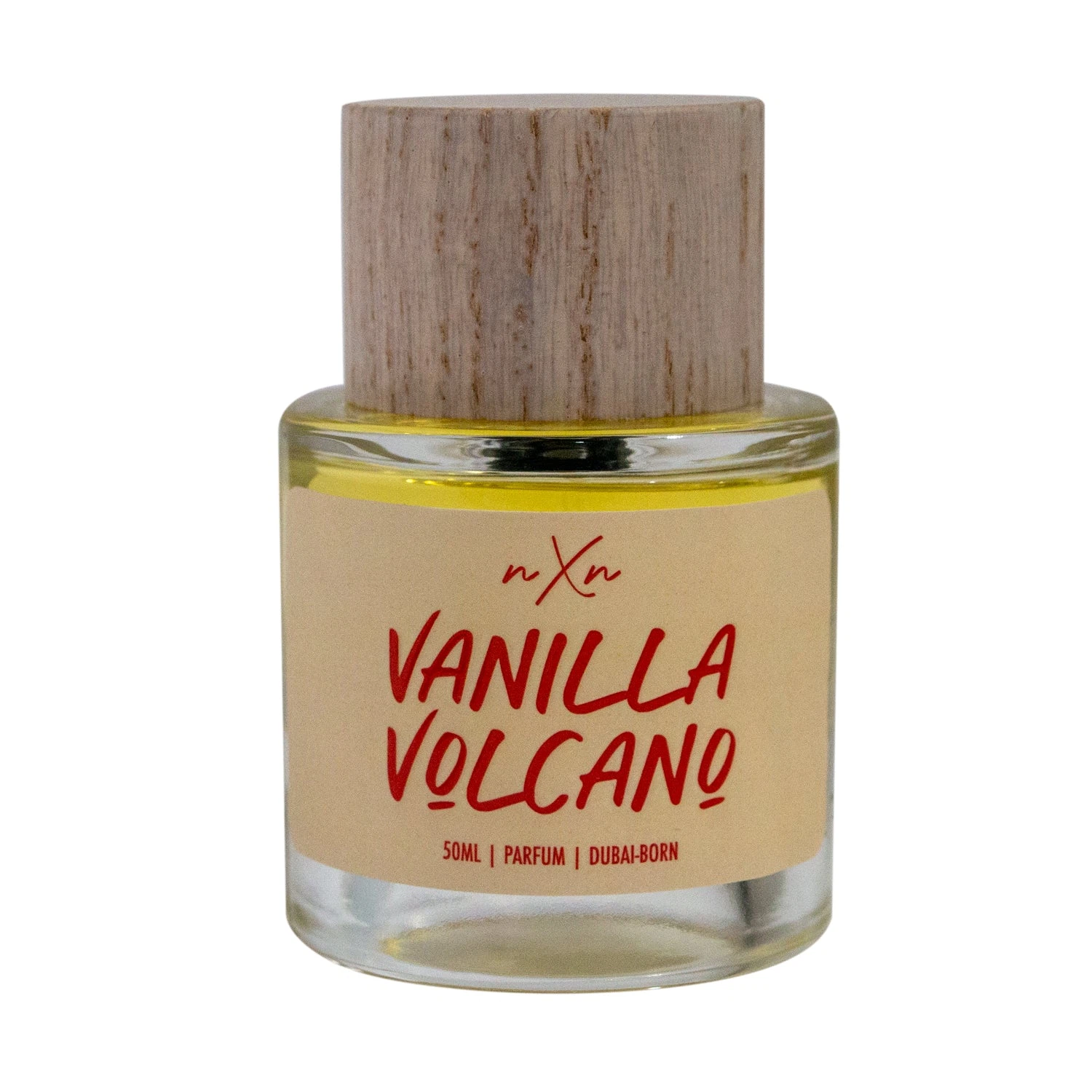 nXn Perfumes VANILLA VOLCANO manufacturer bottle, linked from the supplied product catalogue.