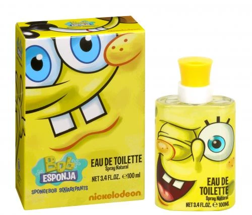 Sponge Bob Sponge Bob Nickelodeon manufacturer bottle, linked from the supplied product catalogue.