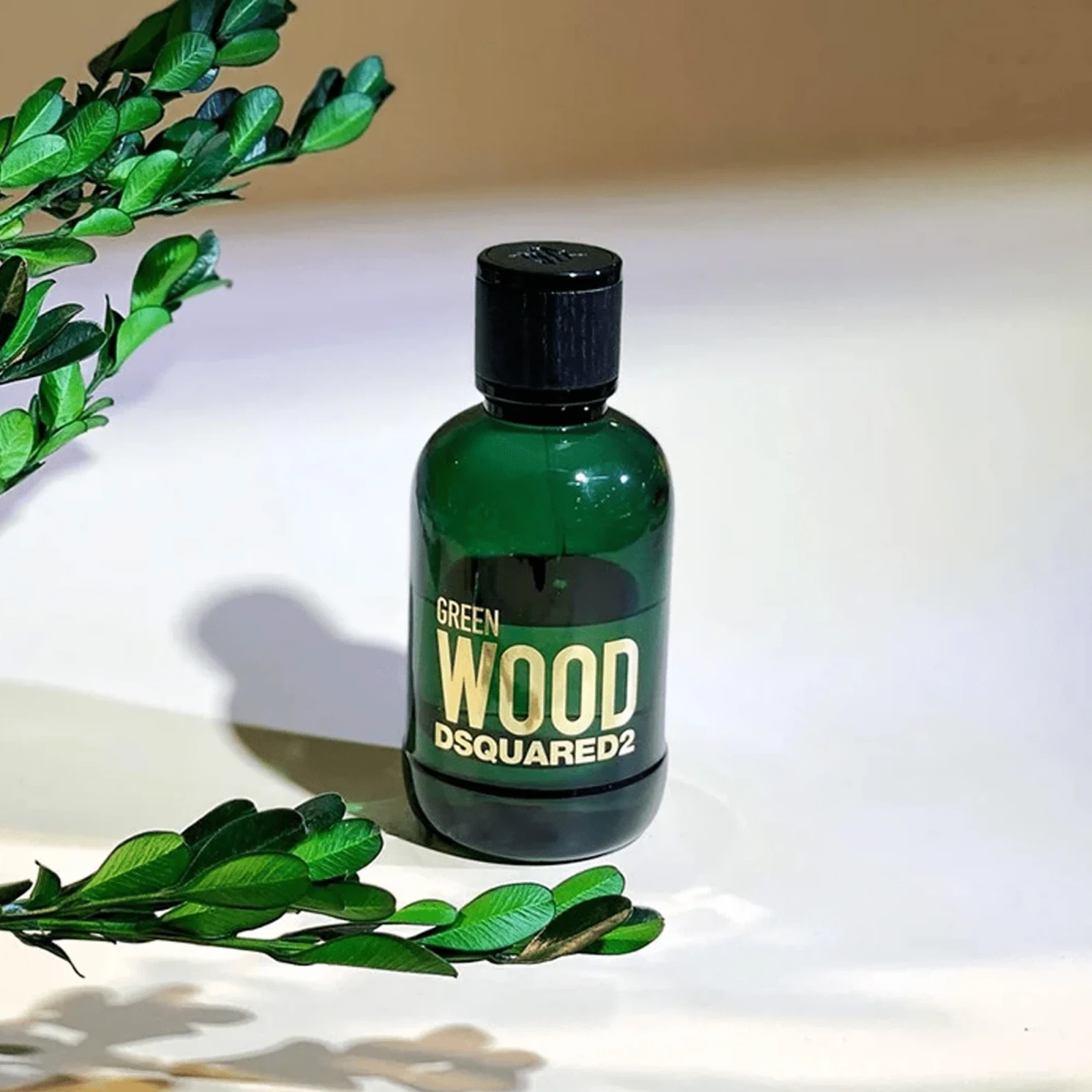 Dsquared2 Green Wood manufacturer bottle, linked from the supplied product catalogue.