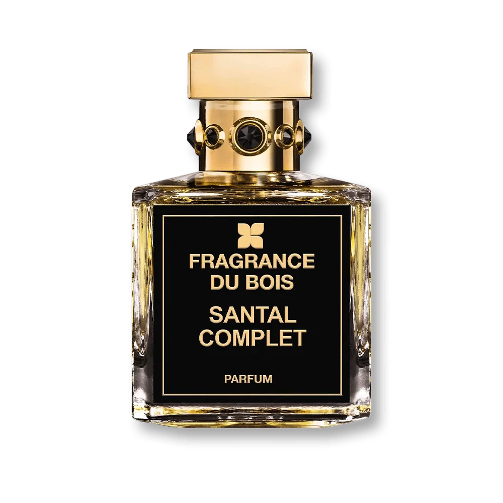 Fragrance du Bois Santal Complet Parfum manufacturer bottle, linked from the supplied product catalogue.
