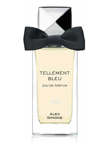Alex Simone Tellement Bleu manufacturer bottle, linked from the supplied product catalogue.