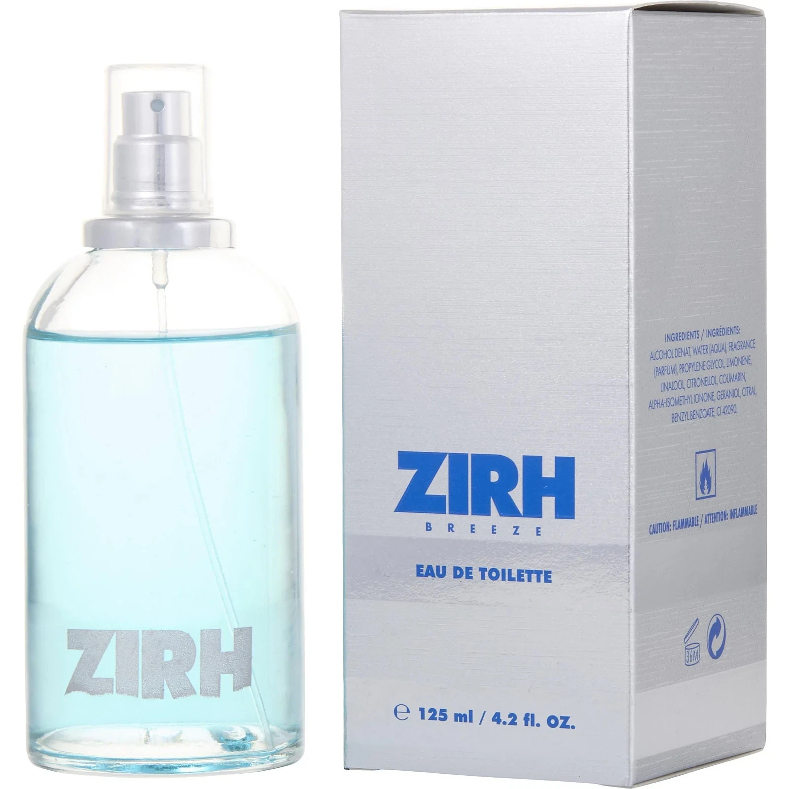 Zirh Breeze manufacturer bottle, linked from the supplied product catalogue.