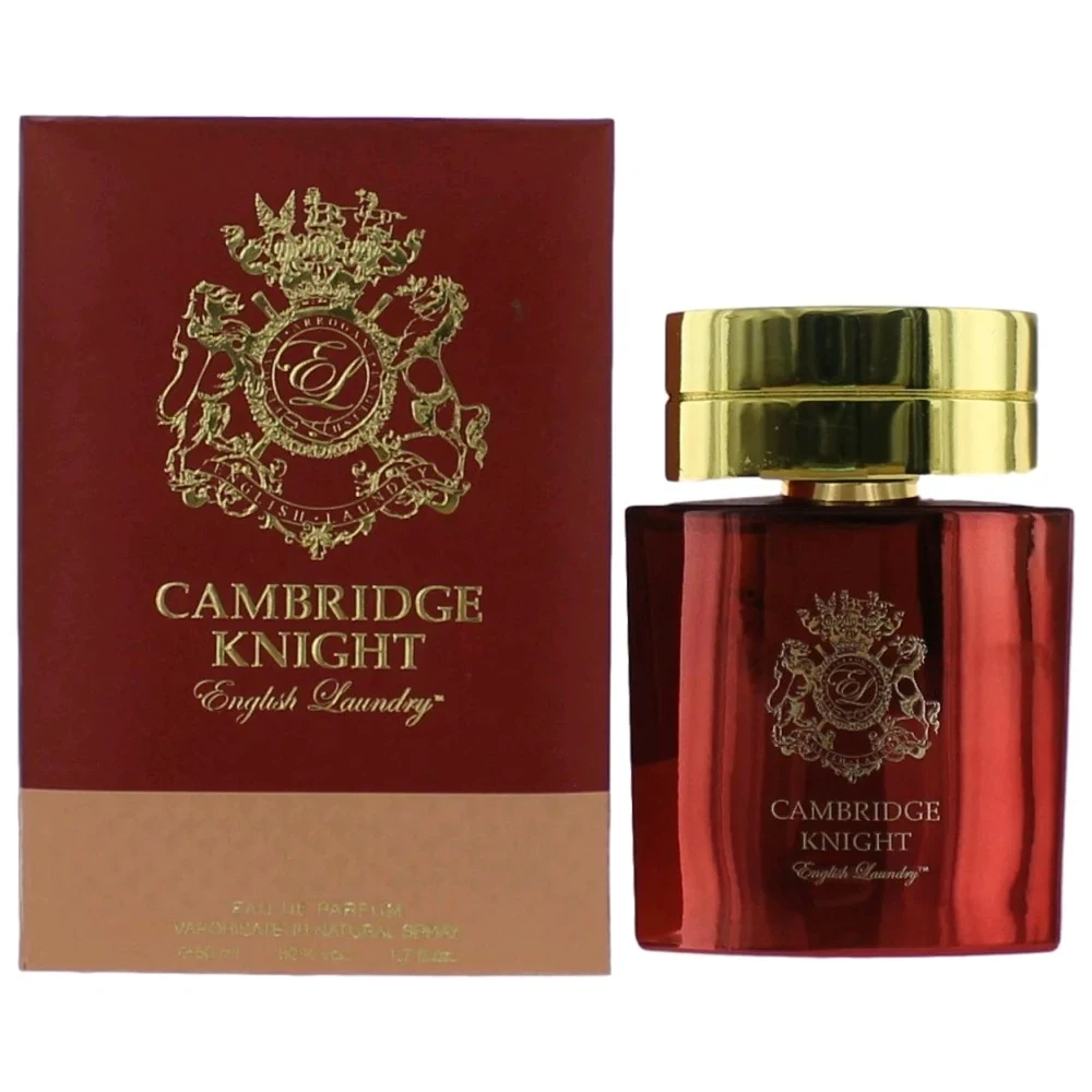 English Laundry CAMBRIDGE KNIGHT manufacturer bottle, linked from the supplied product catalogue.