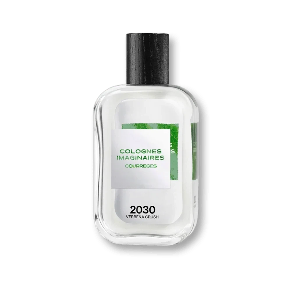 Courreges Colognes Imaginaires 2030 Verbena Crush manufacturer bottle, linked from the supplied product catalogue.