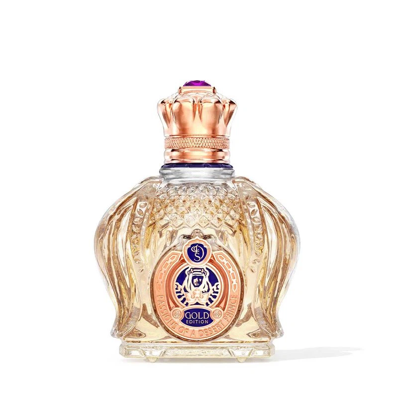 Designer Shaik Opulent Gold manufacturer bottle, linked from the supplied product catalogue.