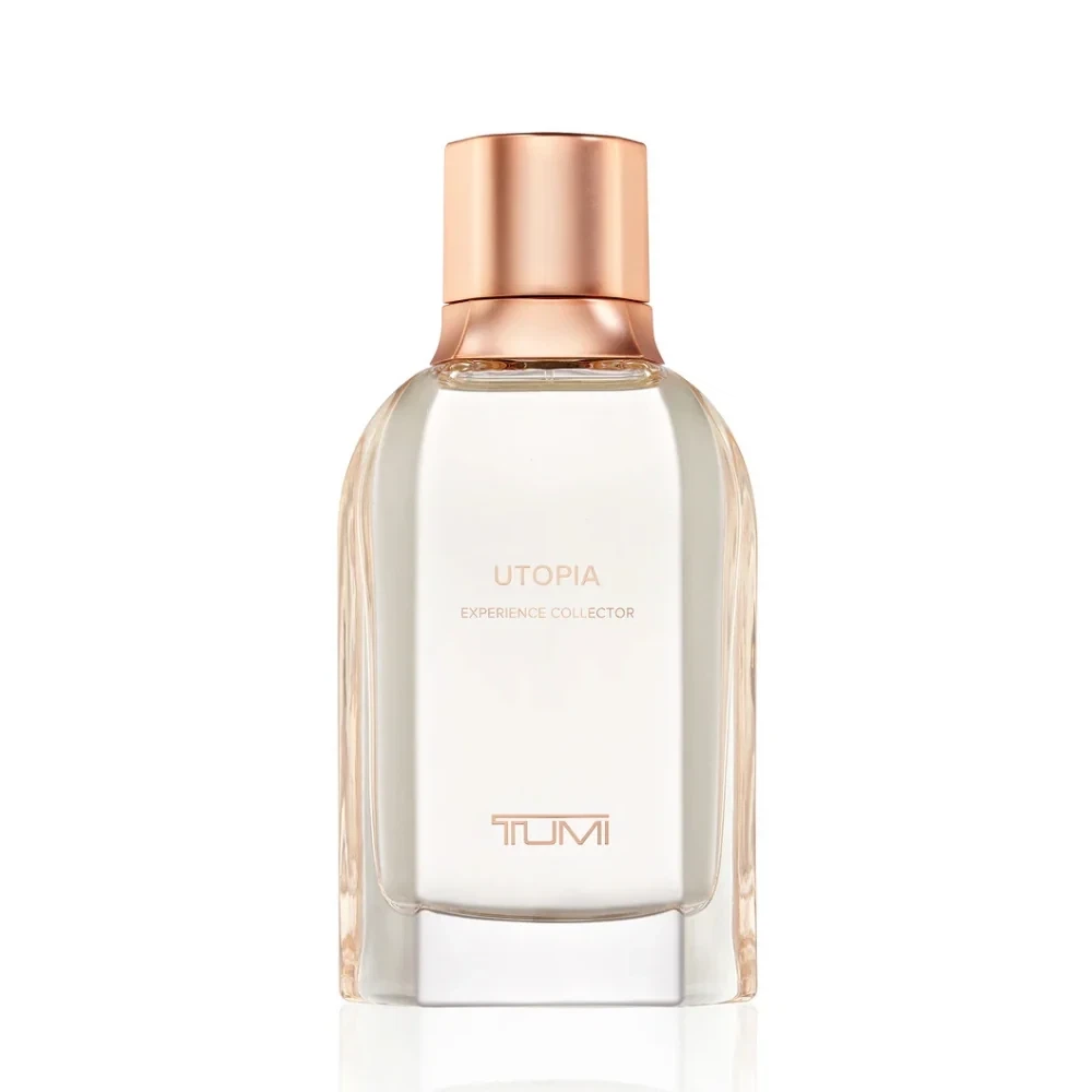Tumi Utopia Experience Collector manufacturer bottle, linked from the supplied product catalogue.