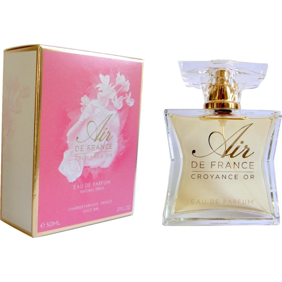 Charrier Parfums Air De France Croyance Or manufacturer bottle, linked from the supplied product catalogue.