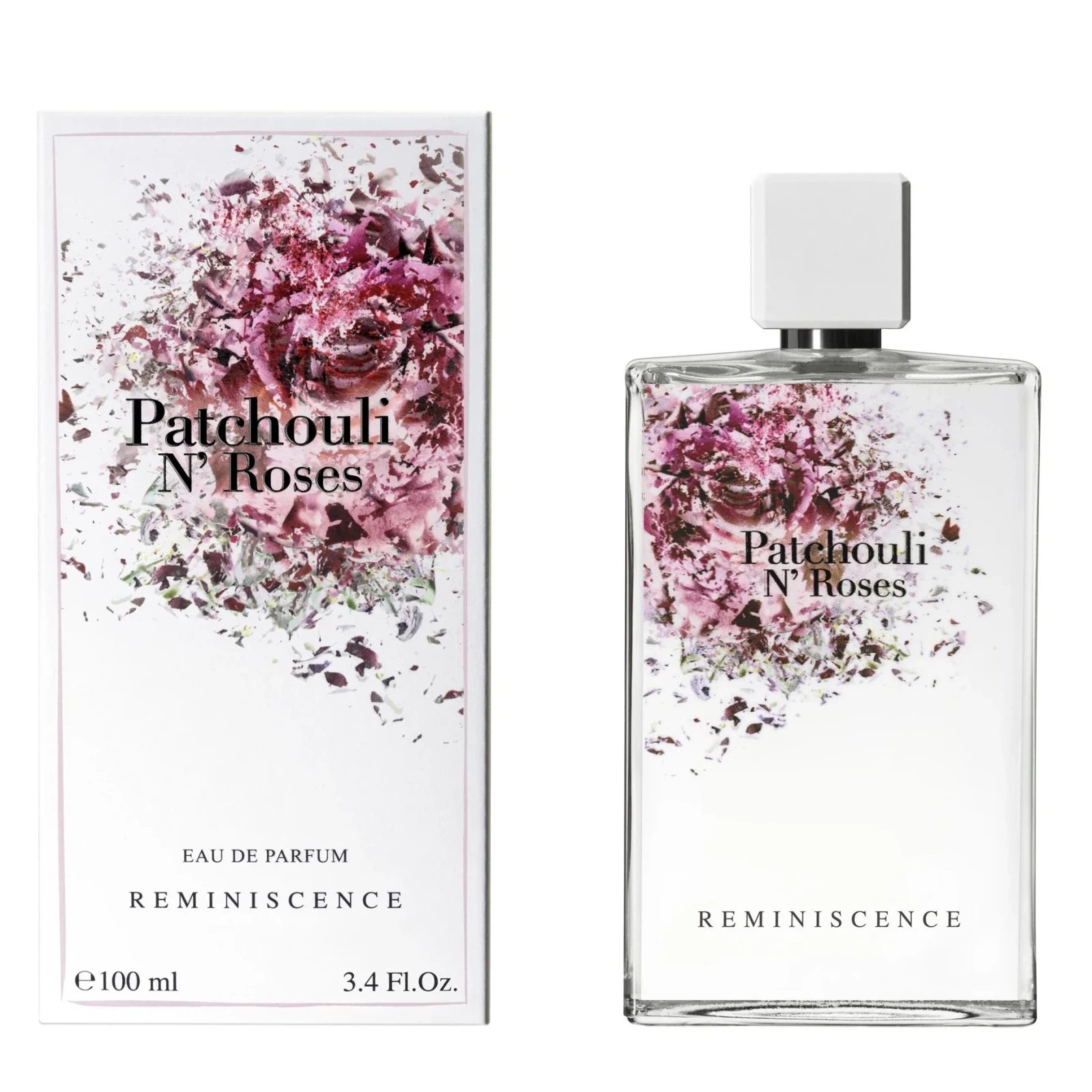 Reminiscence Patchouli N'Roses manufacturer bottle, linked from the supplied product catalogue.