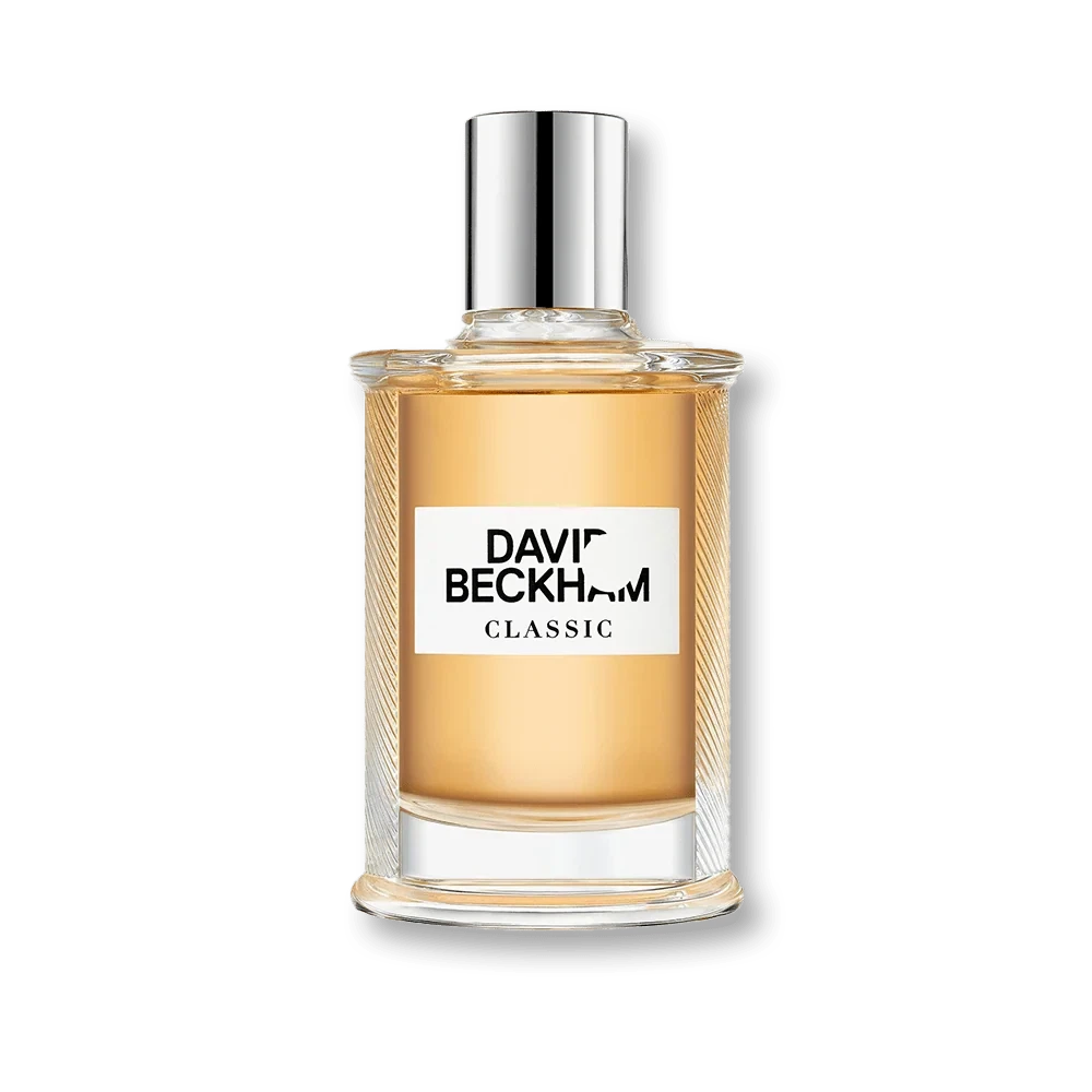 David Beckham Classic manufacturer bottle, linked from the supplied product catalogue.