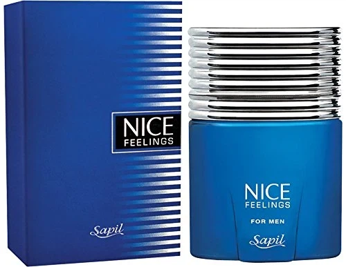 Sapil Nice Feelings manufacturer bottle, linked from the supplied product catalogue.