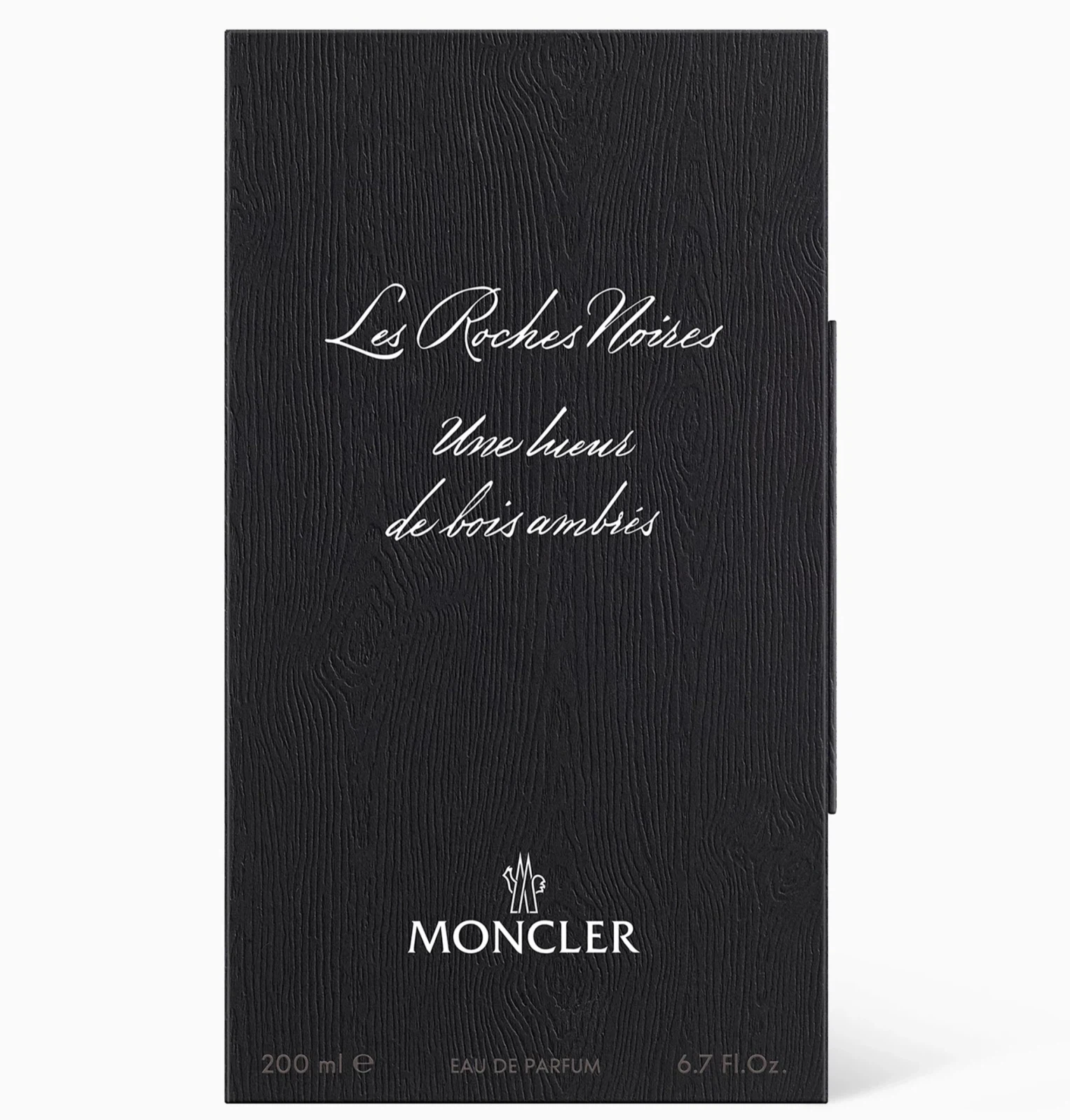 Moncler Les Roches Noires manufacturer bottle, linked from the supplied product catalogue.