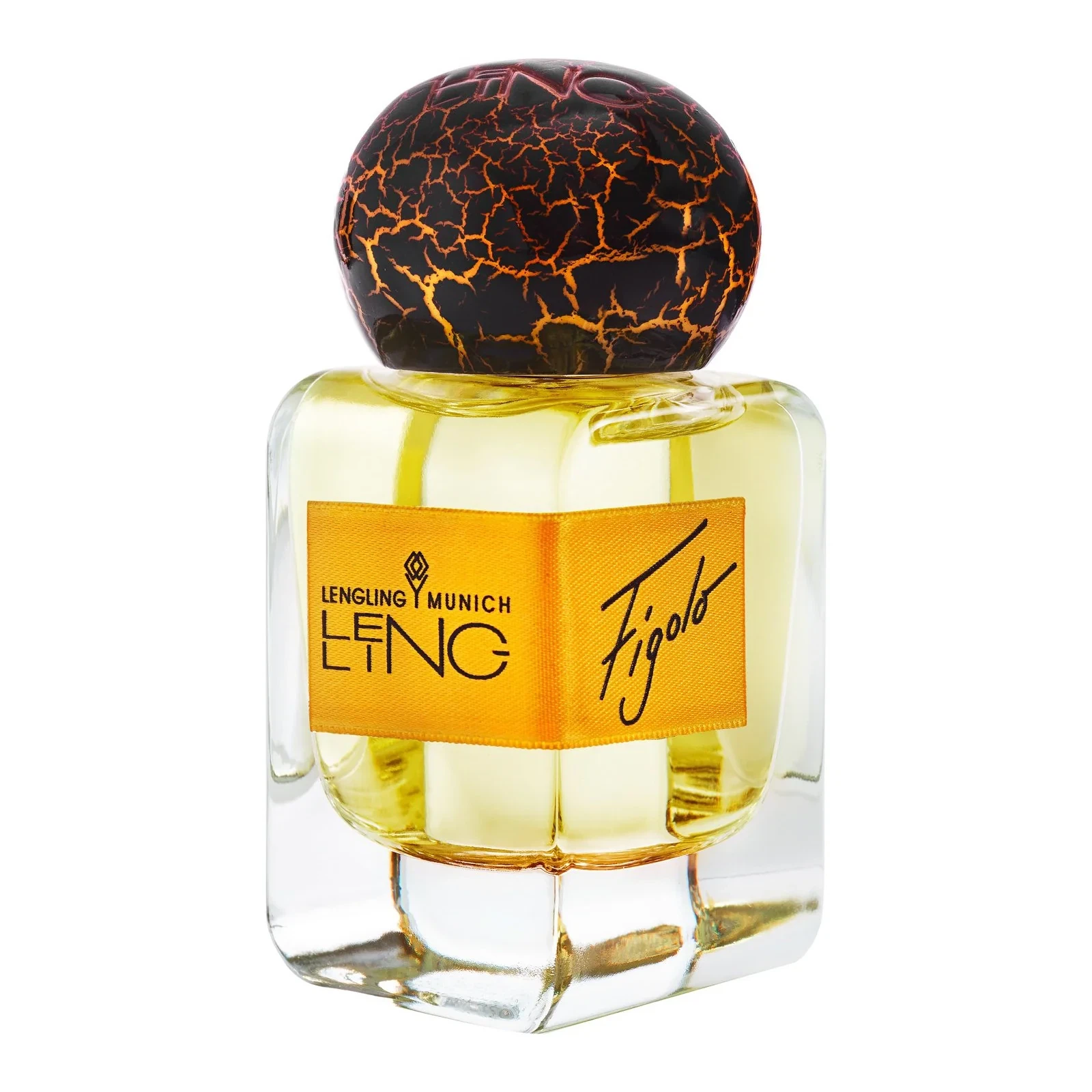 Lengling Munich Figolo Parfum manufacturer bottle, linked from the supplied product catalogue.