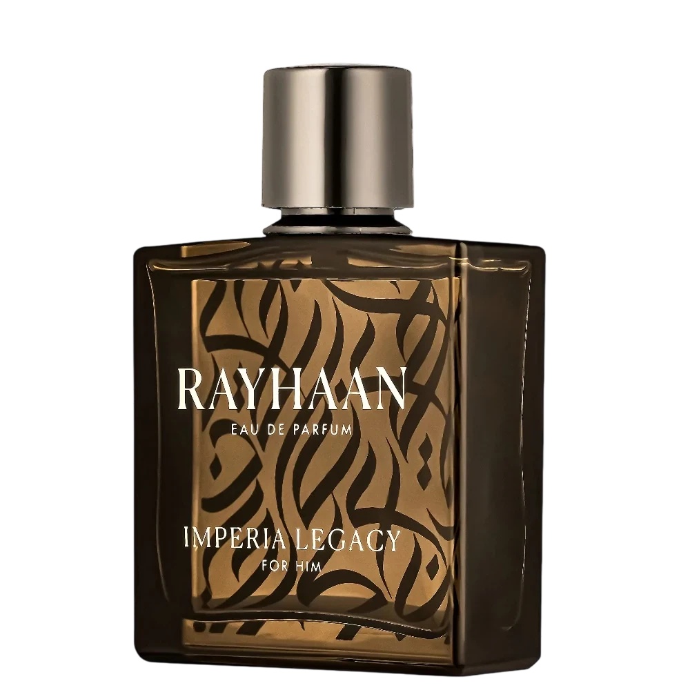Rayhaan Imperia Legacy manufacturer bottle, linked from the supplied product catalogue.