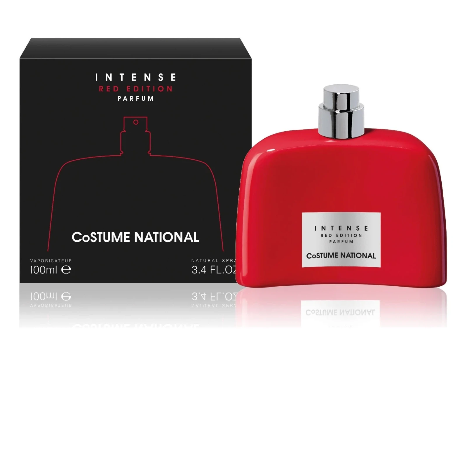 Costume National Intense Red Edition Parfum manufacturer bottle, linked from the supplied product catalogue.