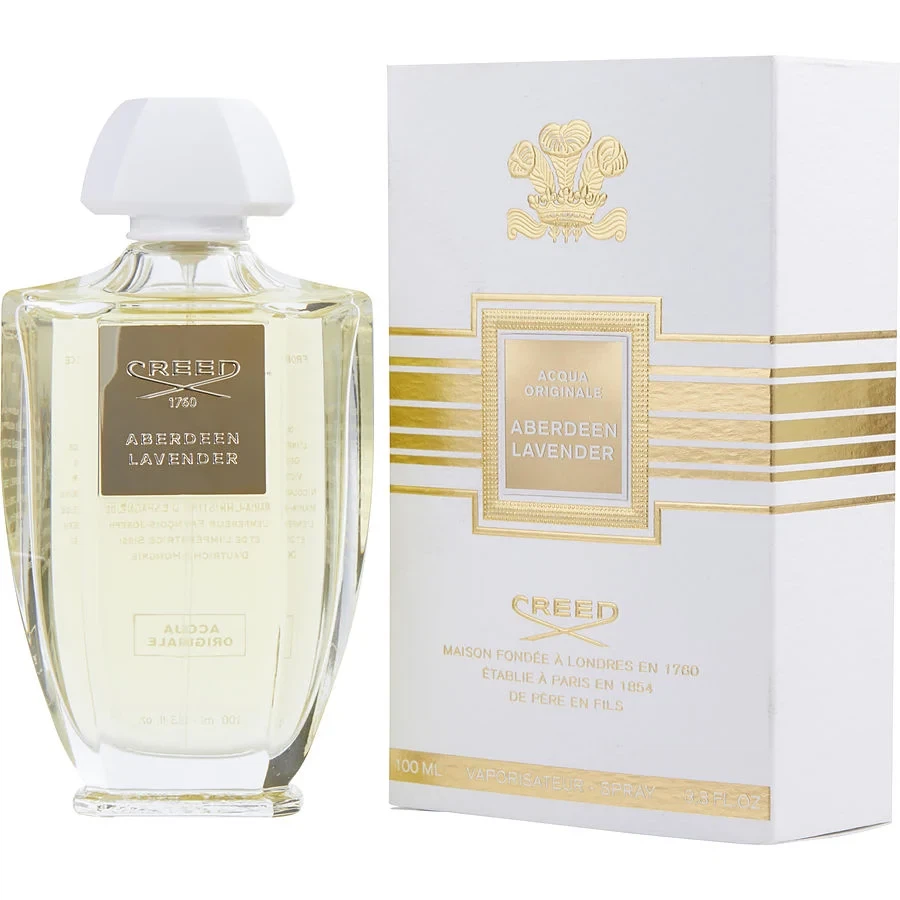 Creed Acqua Originale Aberdeen Lavander manufacturer bottle, linked from the supplied product catalogue.
