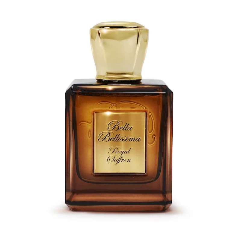 Bella Bellissima Essence Of Oud Royal Saffron Parfum manufacturer bottle, linked from the supplied product catalogue.