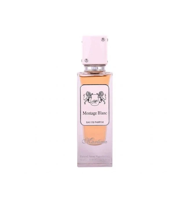 Martina Montage Blanc manufacturer bottle, linked from the supplied product catalogue.