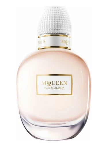 Alexander McQueen Eau Blanche manufacturer bottle, linked from the supplied product catalogue.