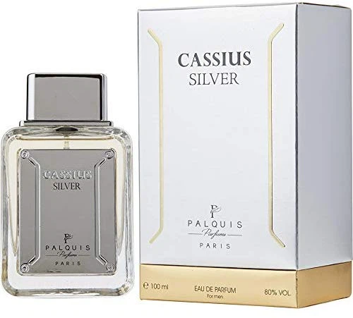 Palquis Cassius Silver manufacturer bottle, linked from the supplied product catalogue.
