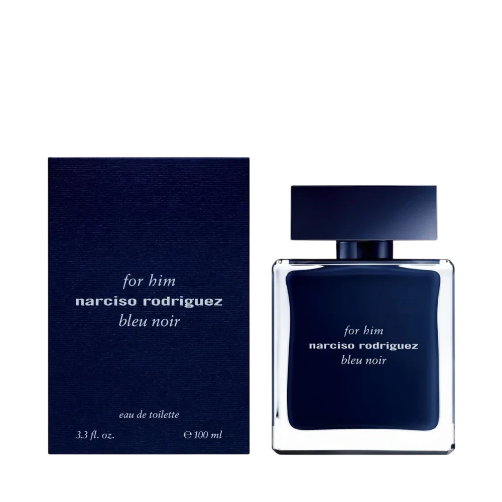 Narciso Rodriguez Bleu NoirPerfume manufacturer bottle.