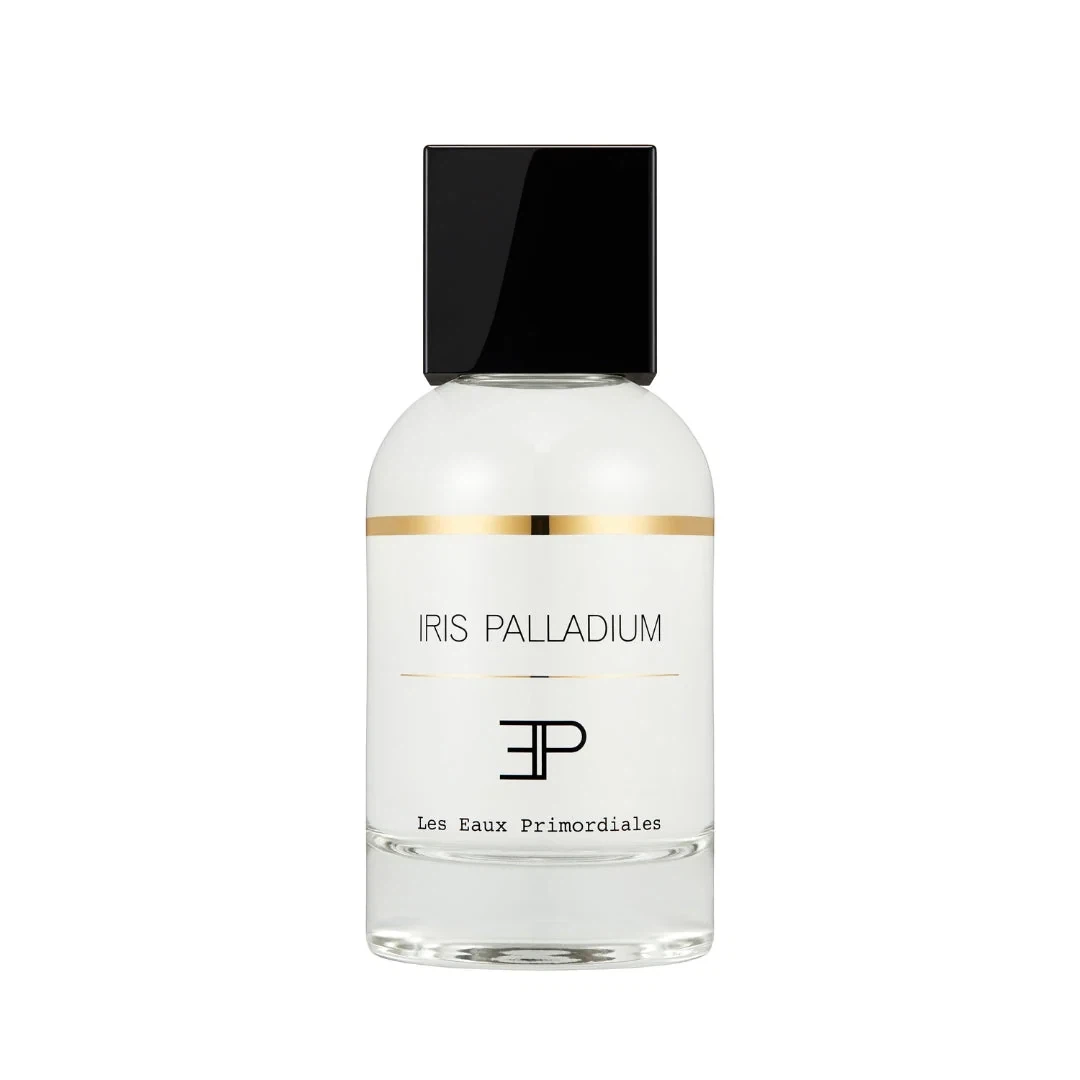 Les Eaux Primordiales Iris Palladium manufacturer bottle.