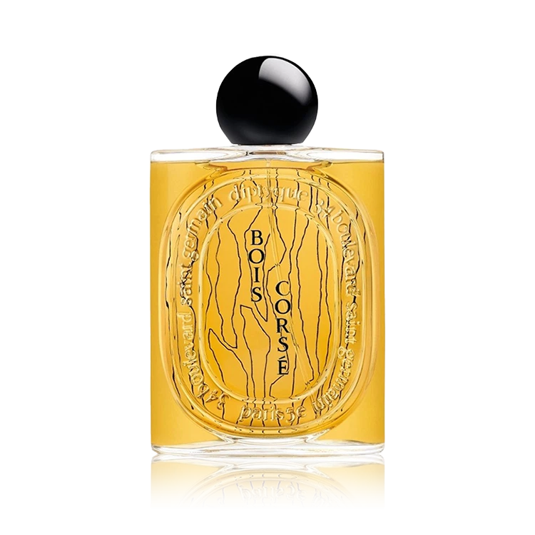 Diptyque Bois Corse manufacturer bottle.