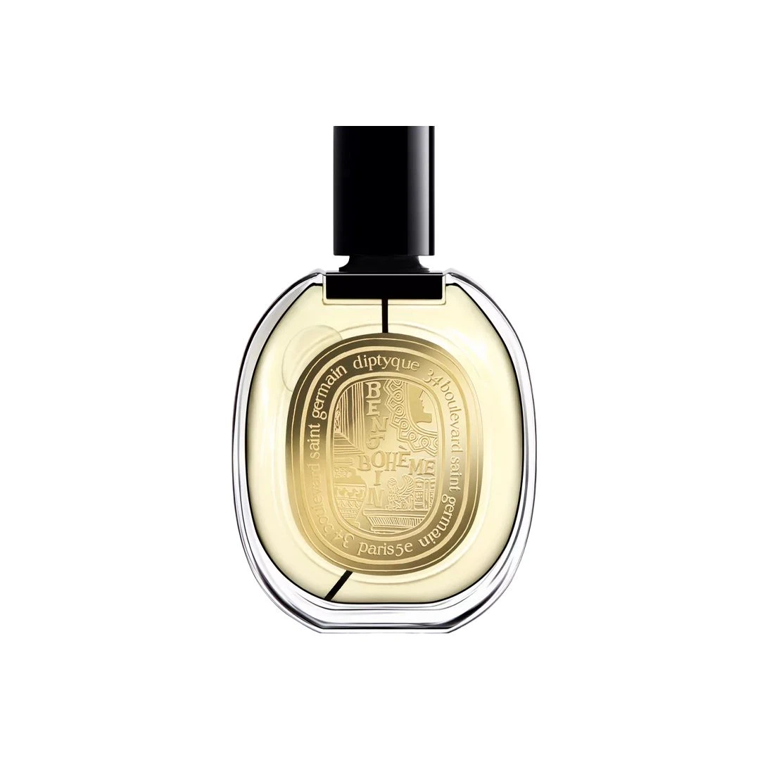 Diptyque Benjoin Bohème manufacturer bottle.