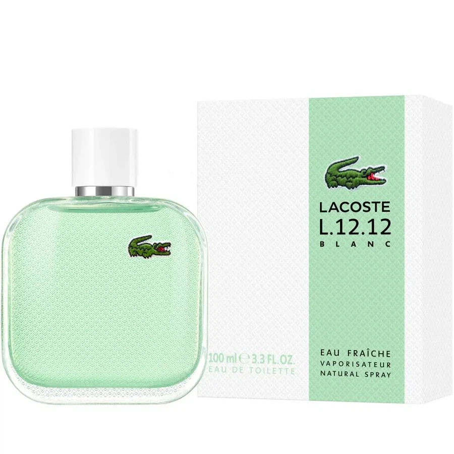Lacoste Blanc Eau Fraiche manufacturer bottle.
