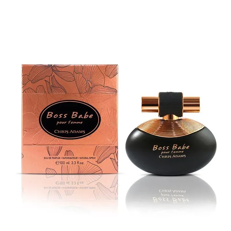 Chris Adams Boss Babe manufacturer bottle.