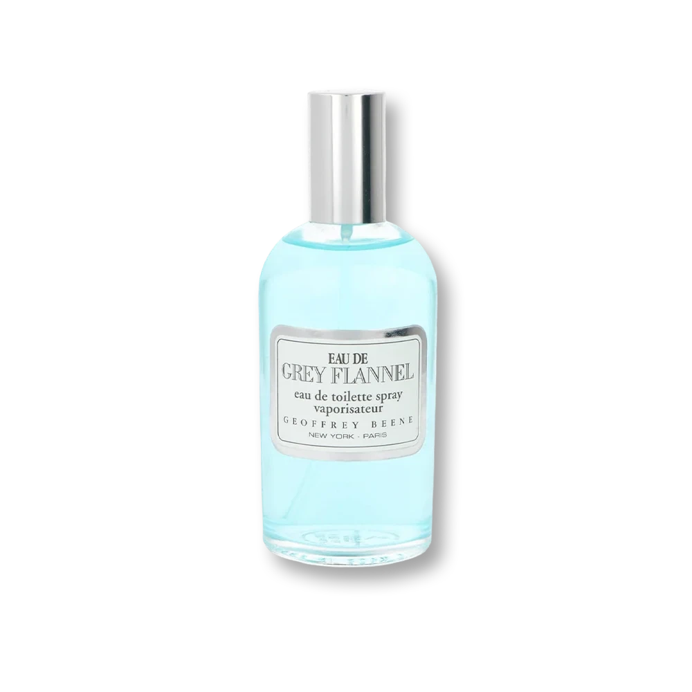 Geoffrey Beene Eau De Grey Flannel manufacturer bottle.