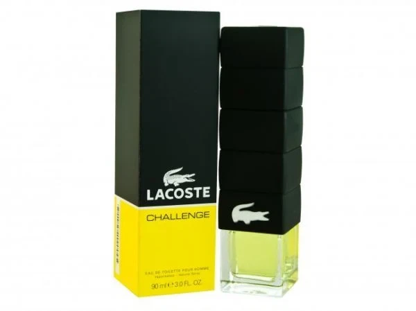 Lacoste Challenge manufacturer bottle.