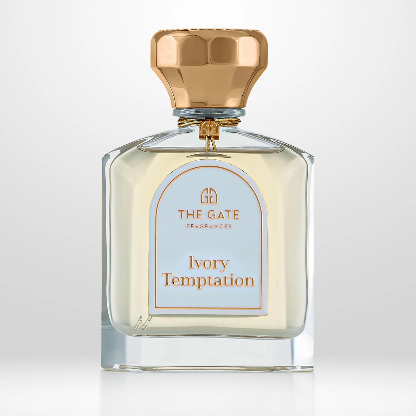 The Gate Fragrances Ivory Temptation manufacturer bottle.