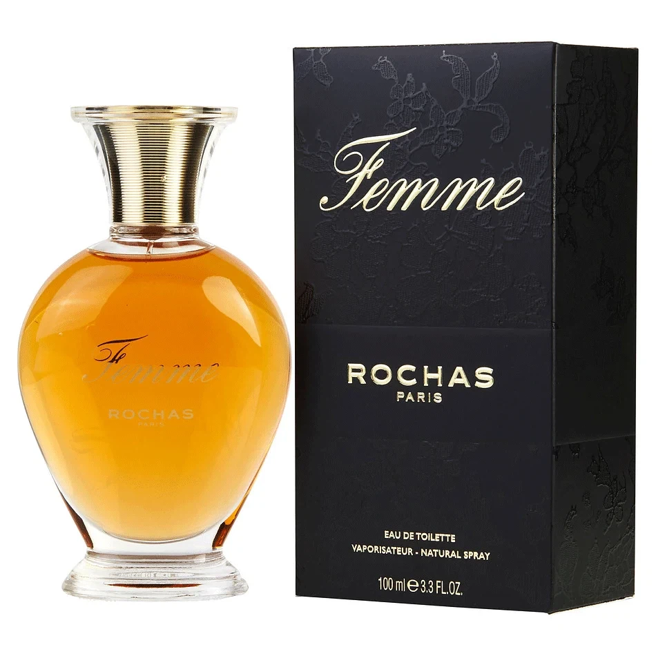 Rochas Femme manufacturer bottle.