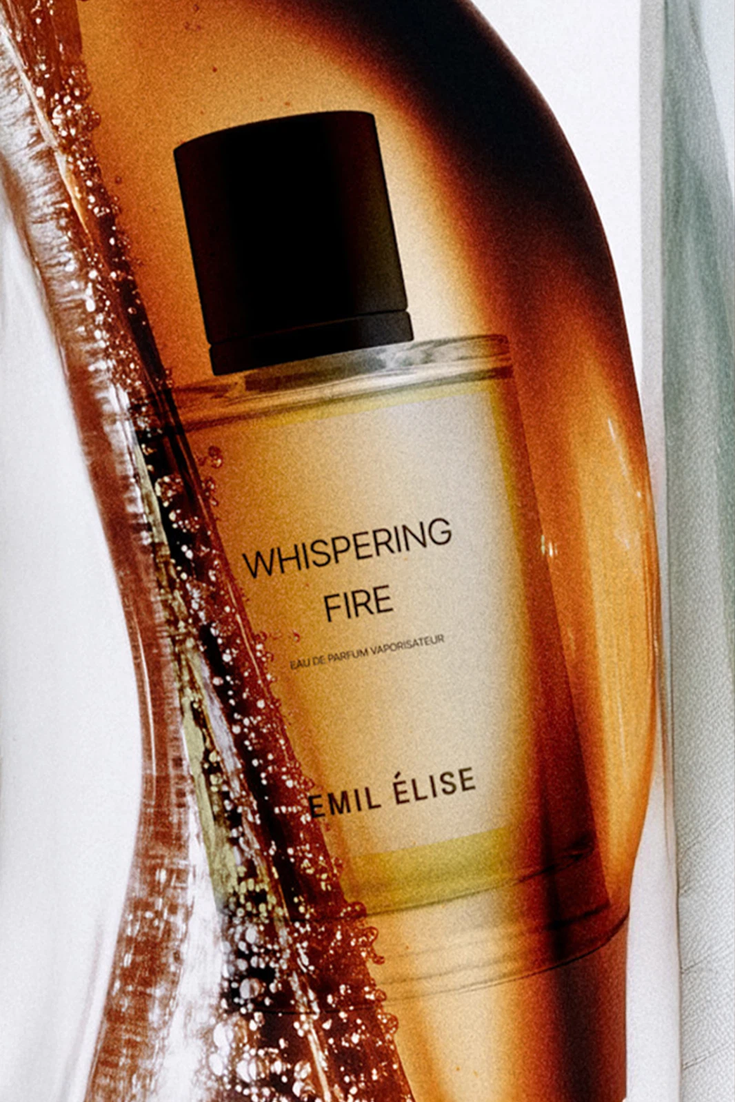 Emil Elise Whispering Fire manufacturer bottle.