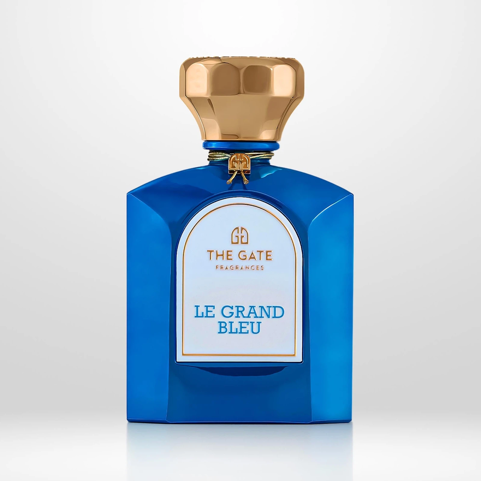 The Gate Fragrances Le Grand Bleu manufacturer bottle.