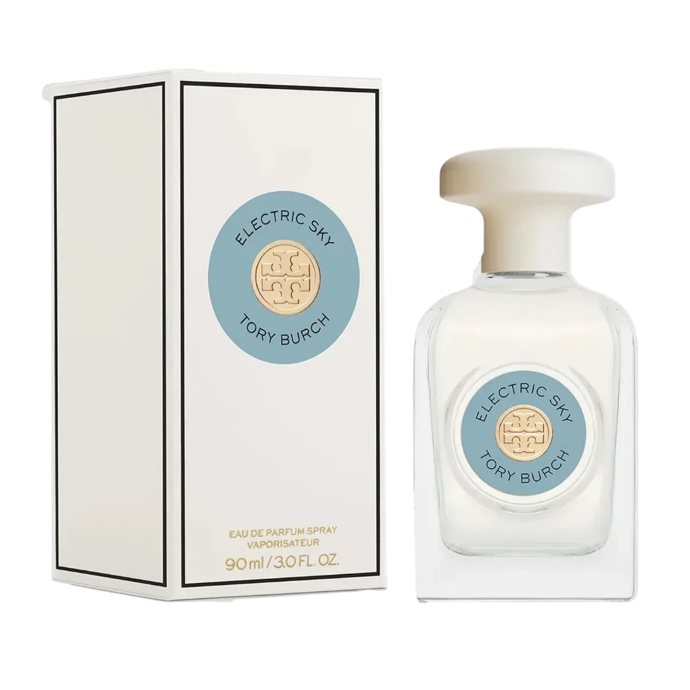 Tory Burch Electric Sky manufacturer bottle.