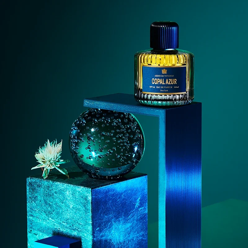 Aedes de Venustas Copal Azur manufacturer bottle.