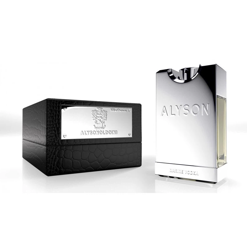 Alyson Oldoini Marine Vodka manufacturer bottle.