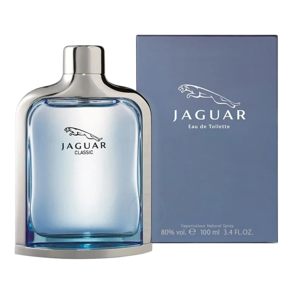 Jaguar Classic Blue manufacturer bottle.
