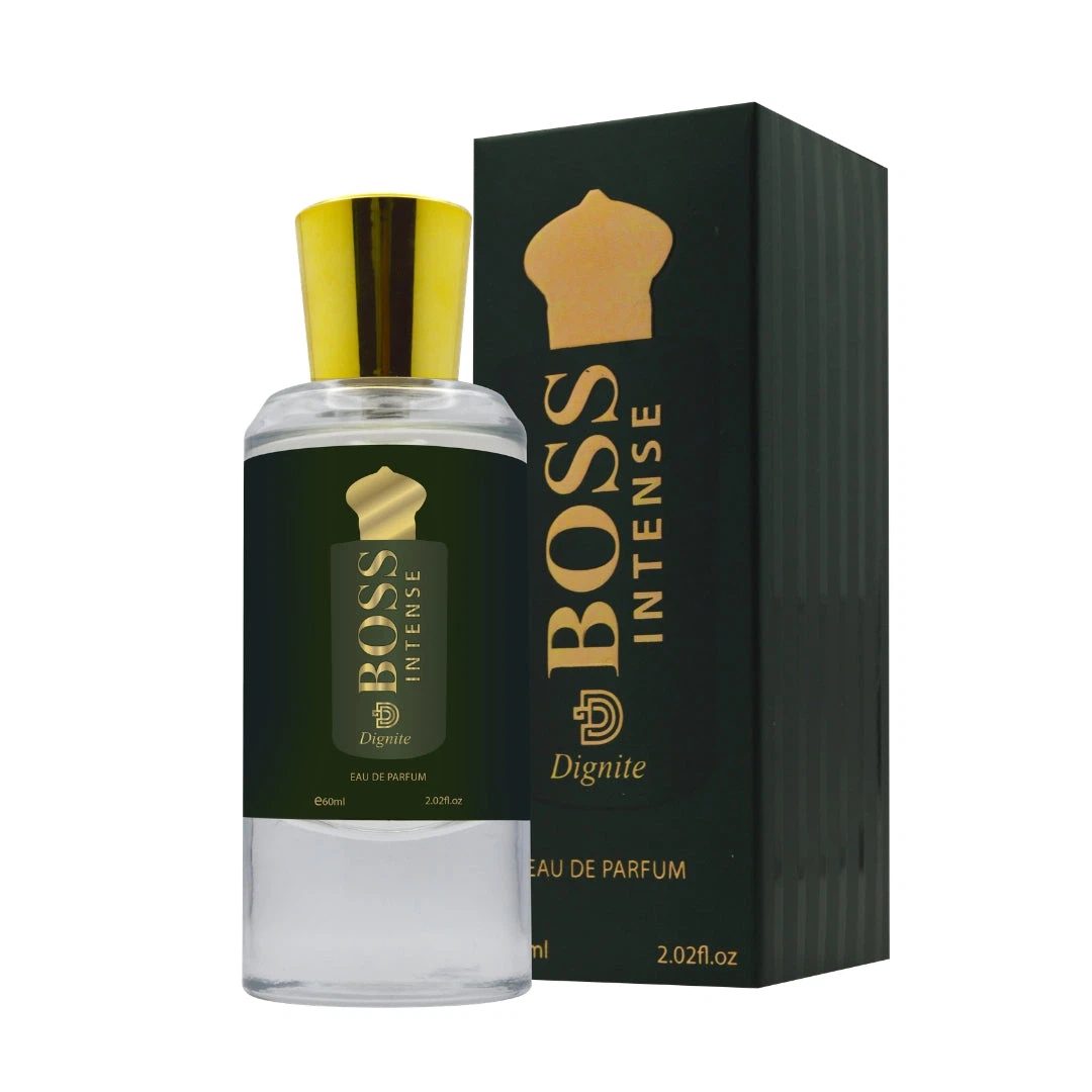 Dignite Boss Intense manufacturer bottle.