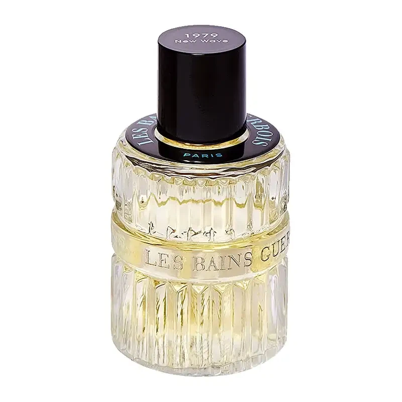 Les Bains Guerbois 1979 New Wave manufacturer bottle.