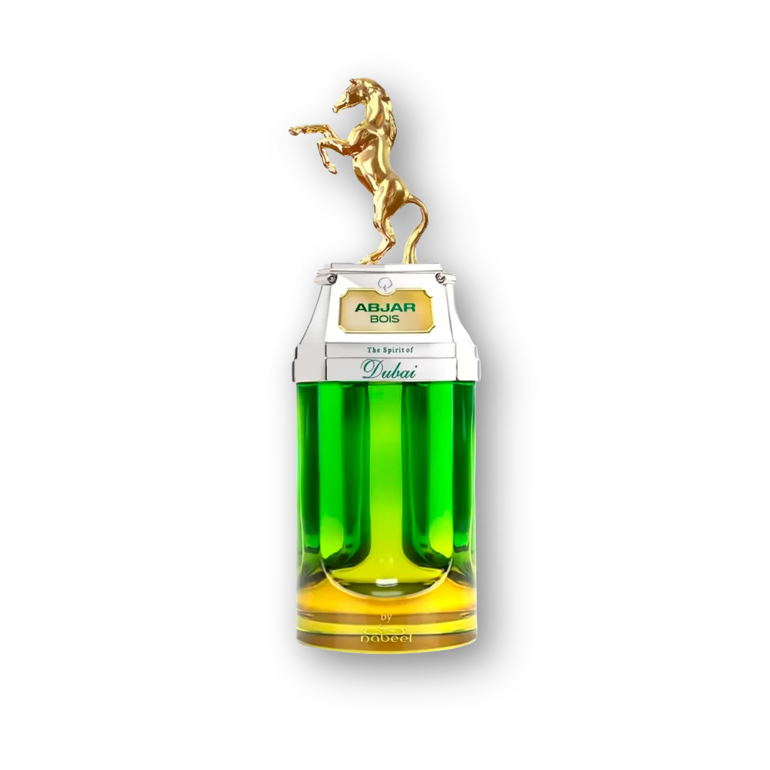The Spirit of Dubai Abjar bois manufacturer bottle.