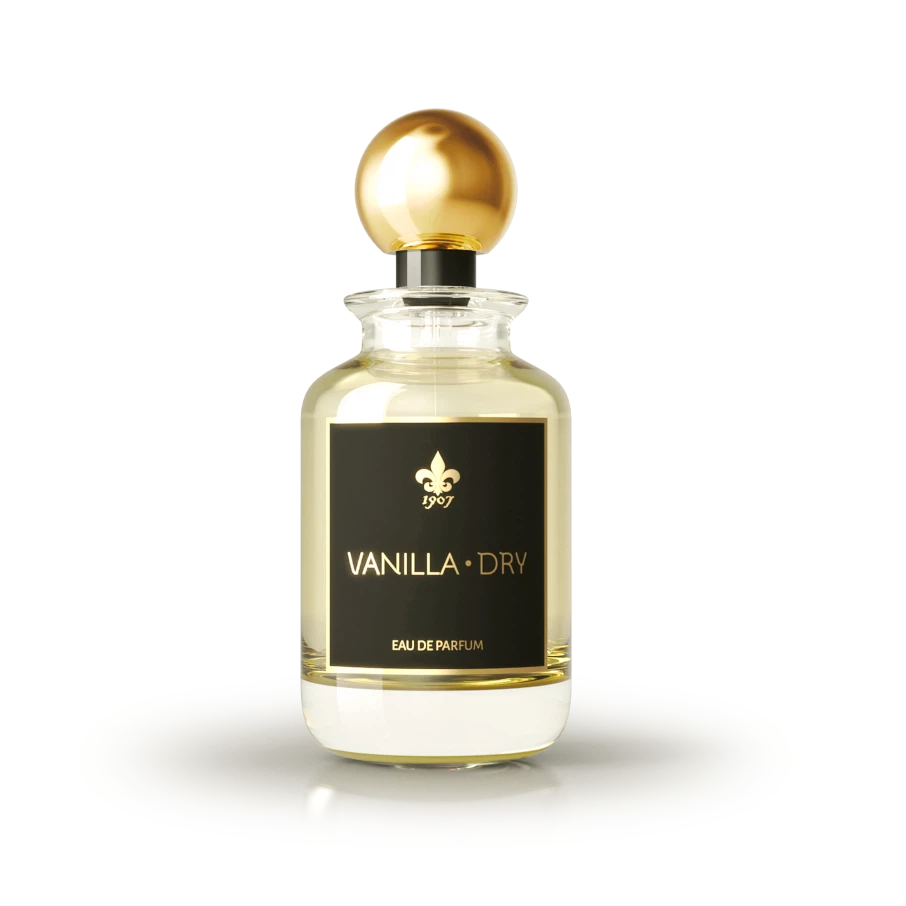 1907 perfumes Vanilla Dry manufacturer bottle.