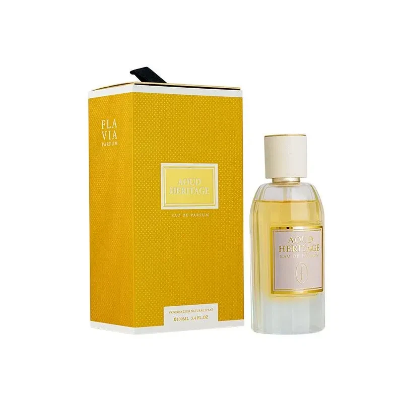 Flavia Aoud Heriatge manufacturer bottle.