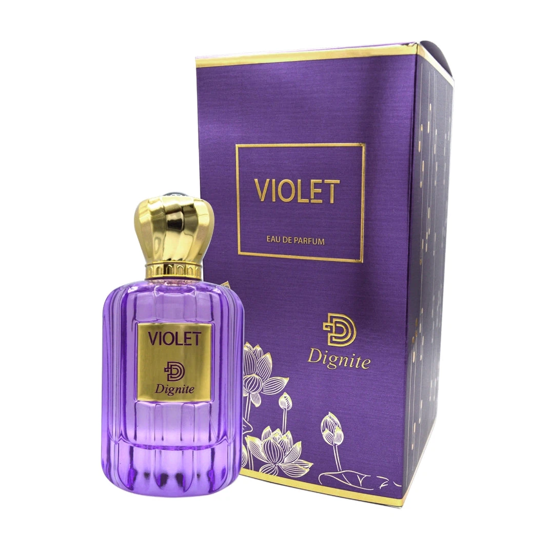 Dignite Violet manufacturer bottle.