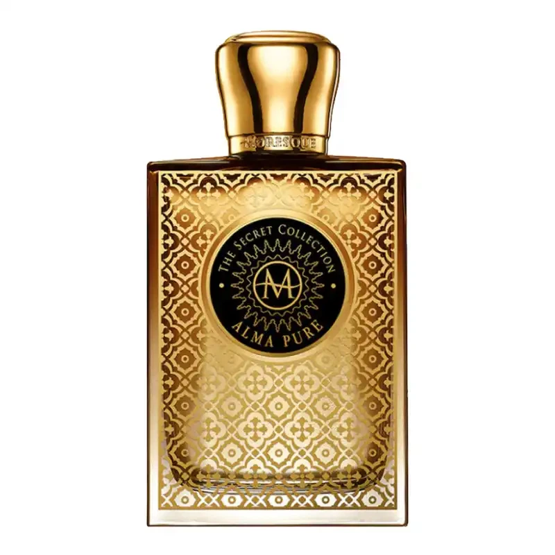 Moresque Alma Pure manufacturer bottle.