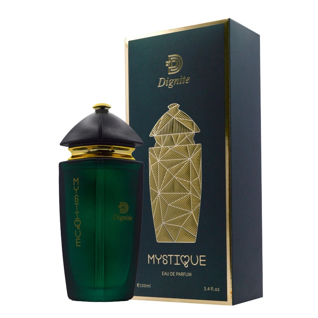 Dignite Mystique manufacturer bottle.