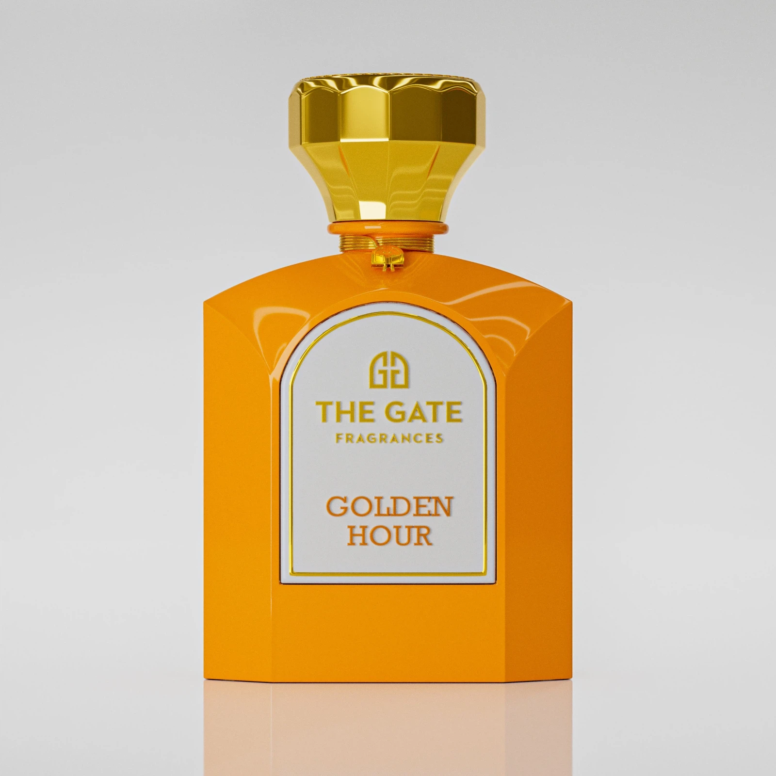The Gate Fragrances Golden Hour manufacturer bottle.