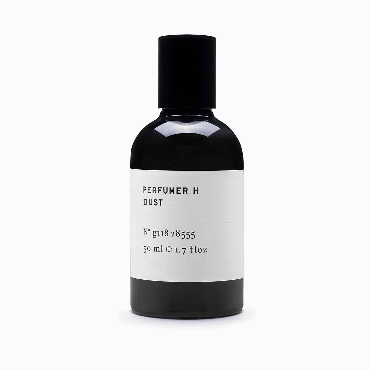 Perfumer H Dust manufacturer bottle.